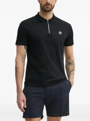 Рубашка поло с воротником на молнии