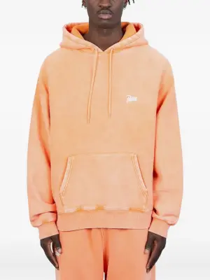 Худи на молнии с выбеленным эффектом