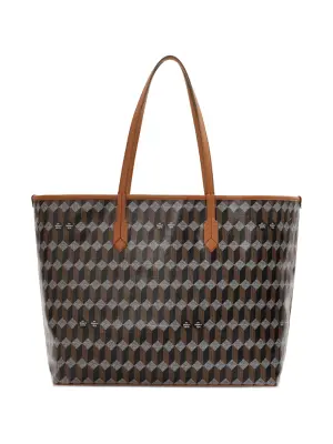 сумка-тоут с геометричным узором