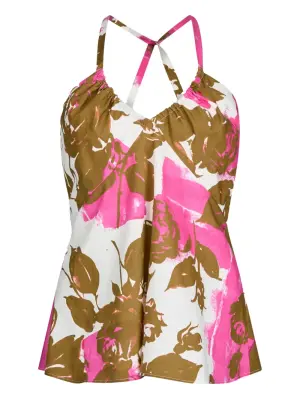 Топ с цветочным принтом