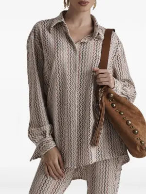 Рубашка с узором в елочку