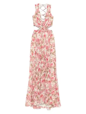 Платье с цветочным принтом