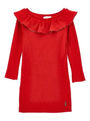 Платье в рубчик