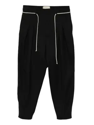 брюки с кулиской и складками