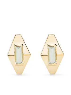 Серьги Deco Rombo из желтого золота