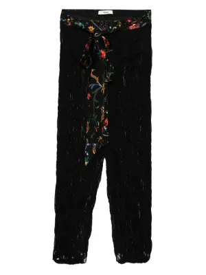 Брюки с цветочным принтом