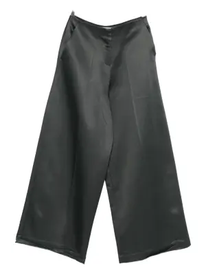 Атласные брюки свободного кроя