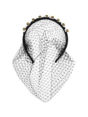 Сетчатая повязка на голову с цветочным узором