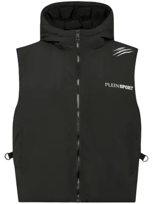 Дутый жилет с принтом Scratch