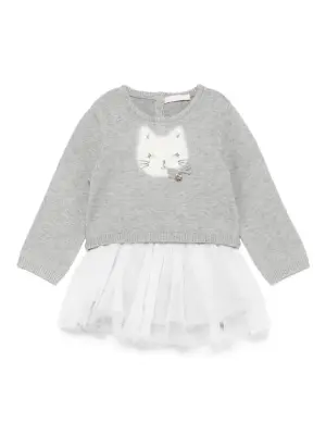 Юбка из тюля с принтом