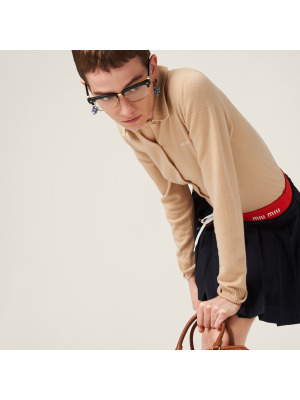 Плиссированная юбка из батавии