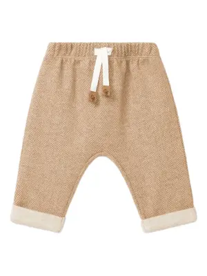 Брюки с узором в елочку