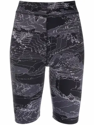 облегающие шорты с завышенной талией