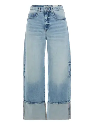 Джинсы с манжетами