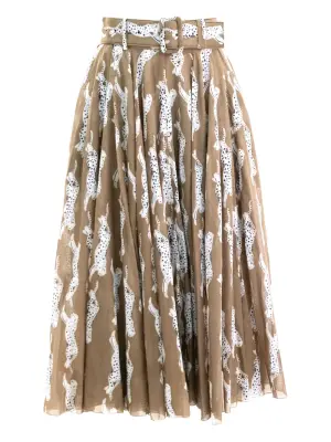 Юбка миди со складками