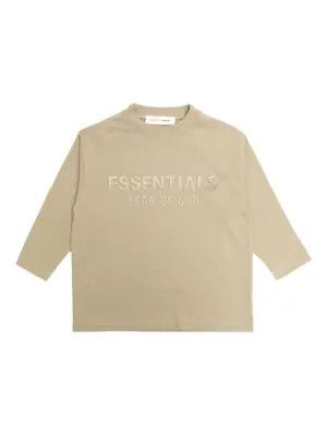 топ с длинными рукавами и логотипом