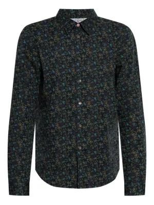рубашка с цветочным принтом