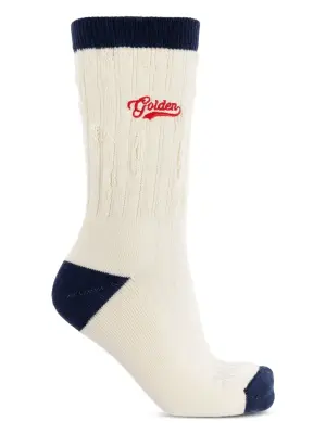 носки с вышитым логотипом