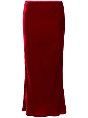 Бархатная юбка миди Burlesque