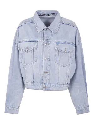 джинсовая куртка с эффектом потертости