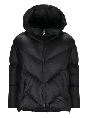Стеганая куртка с капюшоном