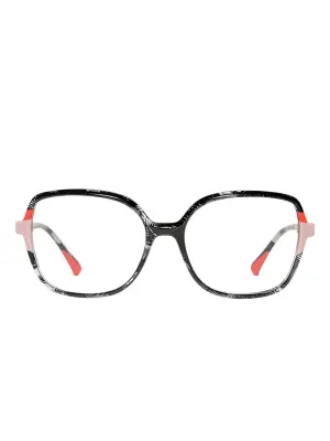 Фактурная оправа в квадратной оправе