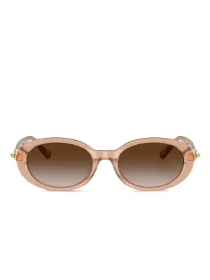 Солнцезащитные очки в овальной оправе