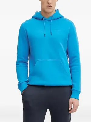 Свитер с капюшоном и вышитым логотипом