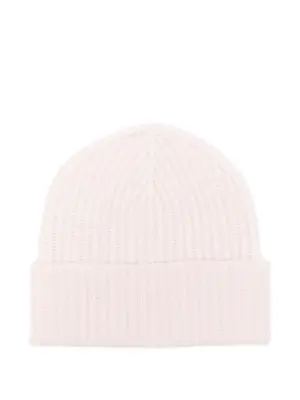 Кашемировая шапка бини в рубчик