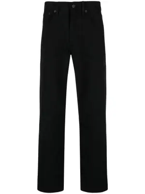 Logo-patch slim-cut jeans