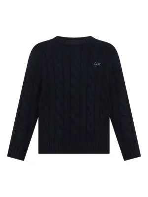 Свитер с косами