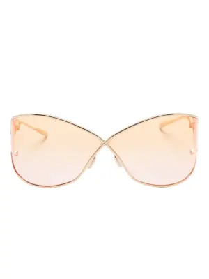 Солнцезащитные очки с геометрической оправой