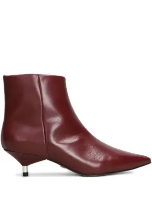 Ботильоны на каблуке 40 мм с заострённым носком
