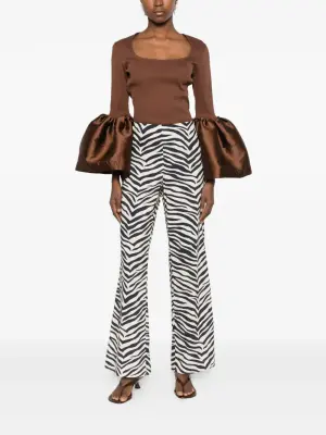 Брюки Pia с принтом зебры