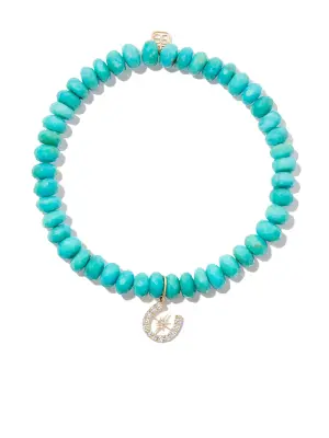 Браслет Starburst из желтого золота с бриллиантами и бирюзой