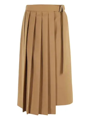 Плиссированная юбка асимметричного кроя