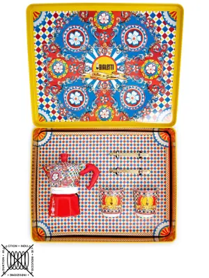 Набор Moka Express с принтом Carreto из коллаборации с Bialetti