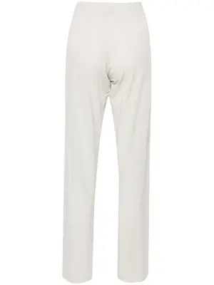 Прямые брюки с эластичным поясом