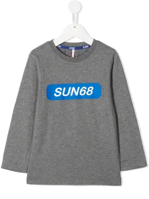 Футболка с круглым вырезом и логотипом