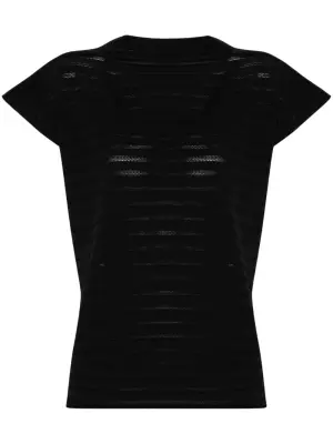 Трикотажный сетчатый топ