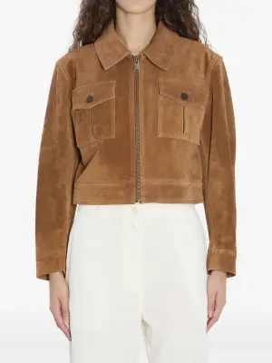 Куртка с заостренным воротником