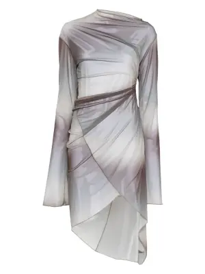 Драпированное платье мини