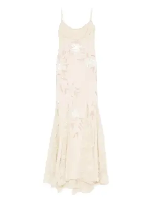 Платье из кружев с бисером