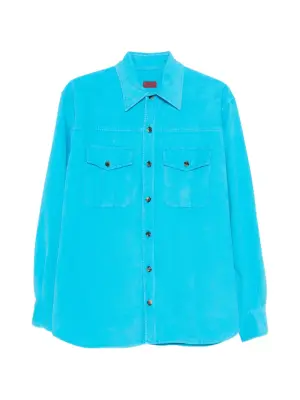 Рубашка с накладными карманами