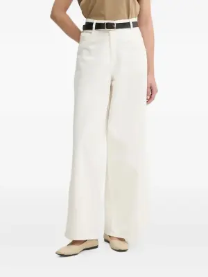 Широкие джинсы с завышенной талией