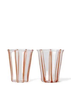Набор из двух стаканов в полоску
