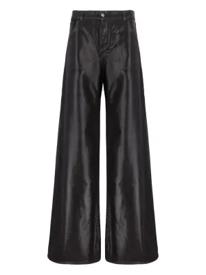 Брюки с эффектом металлик