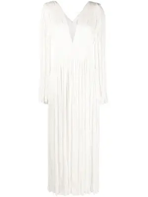 Плиссированное вечернее платье