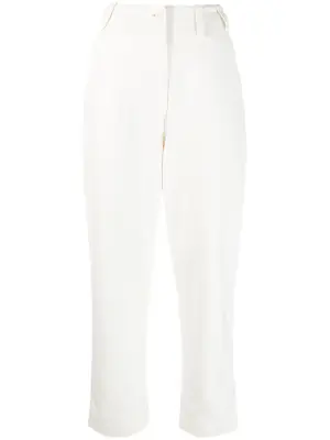 Зауженные брюки с завышенной талией