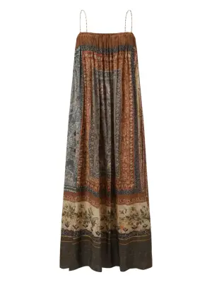 Платье миди со складками